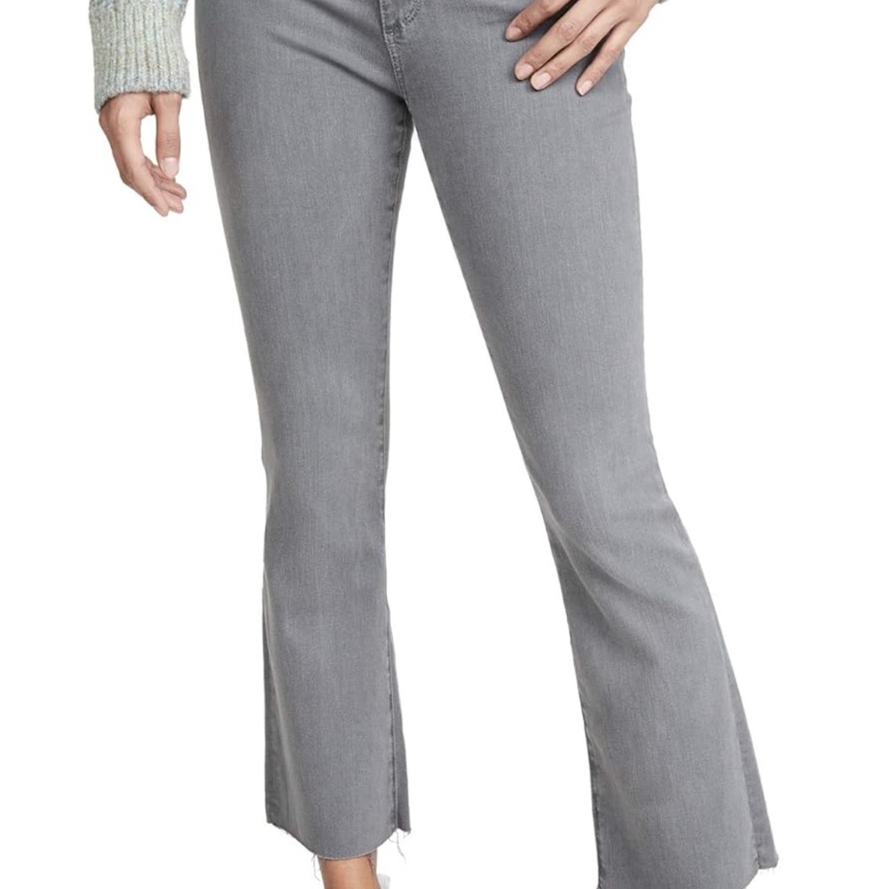 AG Adriano Goldschmied The Jodi Crop High Rise Slim Flare Jeans Gray Size 30